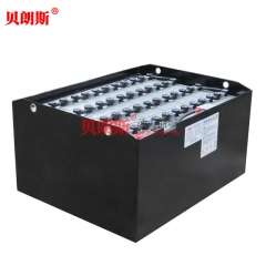 【SHINKO】10PzB550-48V倉(cāng)儲(chǔ)叉車電池 神鋼2.5t/6FBM25平衡重叉車電瓶安裝圖